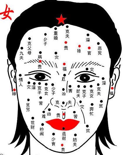 女人面部痣女人面相痣圖解|女面相痣的图解 解析女人面部痣